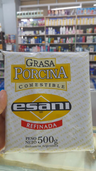 Esani Grasa Comestible Refinada Porcina x 500g
