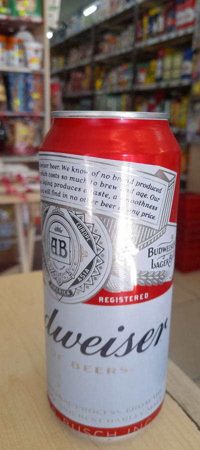 Cerveza Budweiser en Lata x 473cm