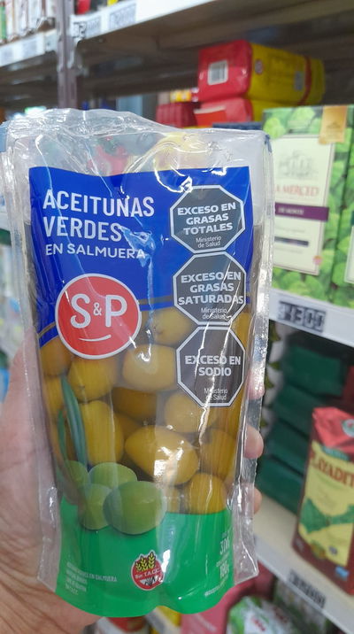 S&P Aceitunas Verdes en Salmuera x 300g