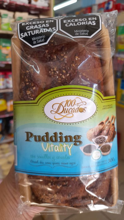 Budines 100 Ducados Pudding Vitality C/ Semillas y Cereales x 300g