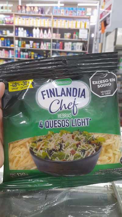 Finlandia Hebras 4 Quesos Light x 130g