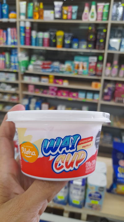 Aloha Helado Wai Cup de Americana/Frutilla x 120g