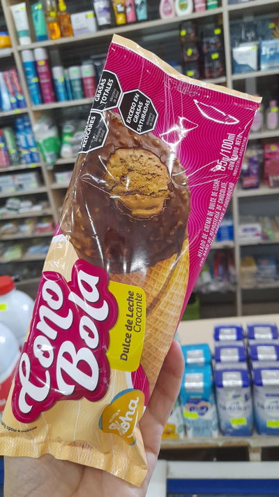 Aloha Helado Cono Bola Dulce de Leche Crocante x 85g