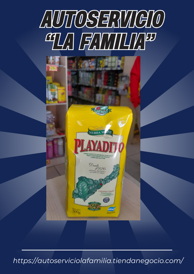 Yerba Mate Playadito  Con Palo Sin Tacc x 500g