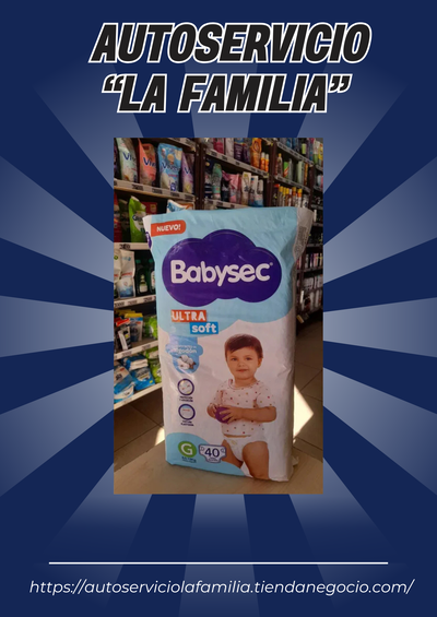 Babysec Ultra Soft Pañales para 8,5-12kg G x 40uni.