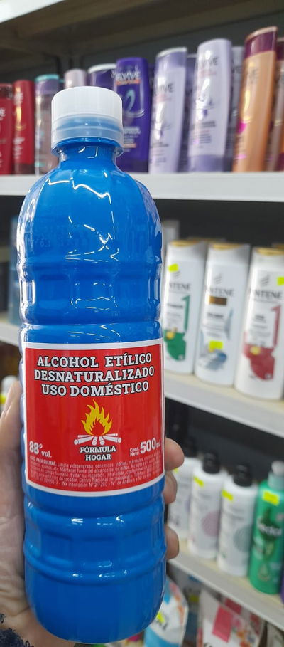 Alcohol Etílico Desnaturalizado de Uso Doméstico x 500ml