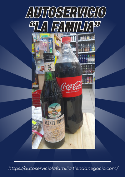 Promoción Coca Cola Original x 2,25l + Fernet Branca x 750ml