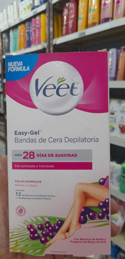 Veet Bandas de Cera Depilatoria x 12uni.