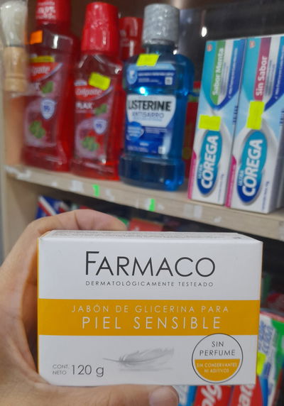 Farmaco Jabón De Glicerina Piel Sensible x 120g