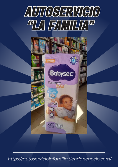 Babysec Premium Soft Pañales +13kg XXG x 30uni.