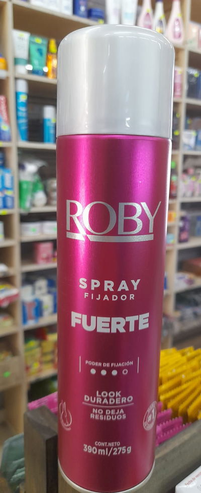 Roby Spray Fijador Fuerte x 390ml