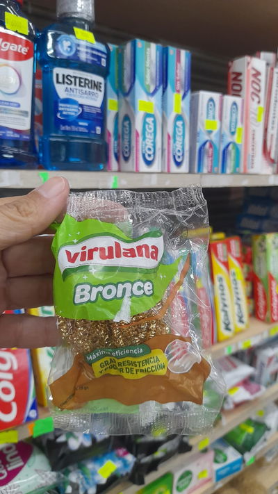 Virulana Bronce Esponja Para Lavar x 1uni.