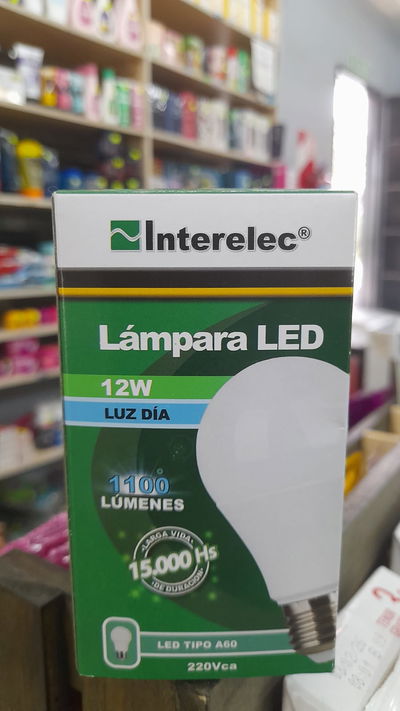 Interelec Lámpara Led Luz Día 12w x 1uni.