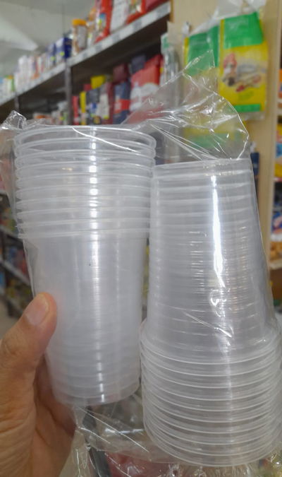 Vasos de Plástico Transparente x 20uni.