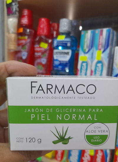 Farmaco Jabón De Glicerina Piel Normal C/Aloe Vera x 120g