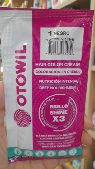 Otowil Coloración en Crema Negro x 50g 