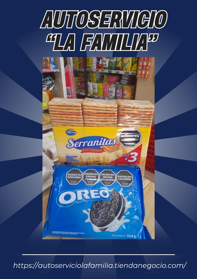 Promo Galletitas Oreo x 3 + Serranitas x 3 