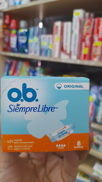 O.B. Siempre Libre Tampones Super x 8uni.