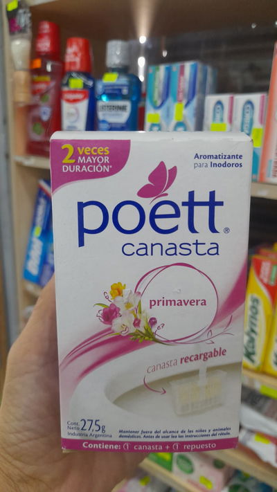 Poett Canasta Aromatizador Para Inodoros Primavera x 27,5g