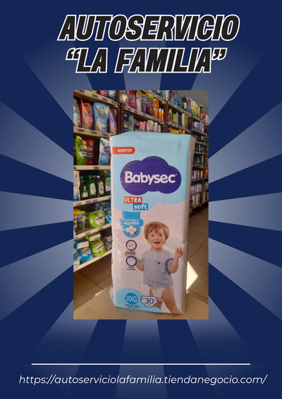 Babysec Ultra Soft Pañales +13kg XXG x 30uni.