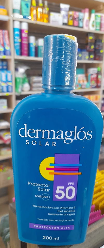 Dermaglós Solar Protector FPS 50 Protección Alta x 200ml