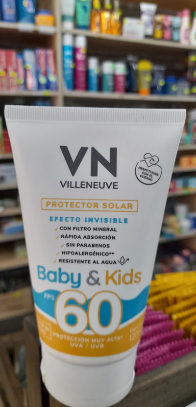 VN Villeneuve Protector Solar FPS 60 Baby & Kids x 120ml
