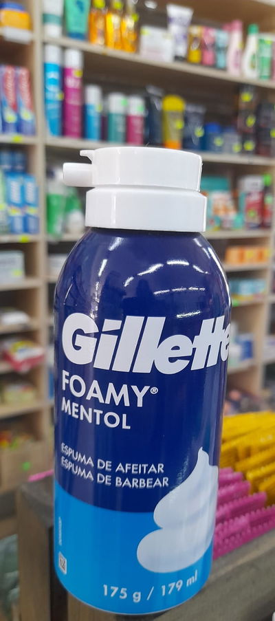 Gillette Foamy Mentol Espuma de Afeitar x 179ml