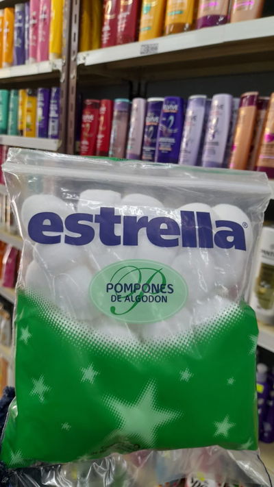 Estrella Pompones de Algodón x 50uni.
