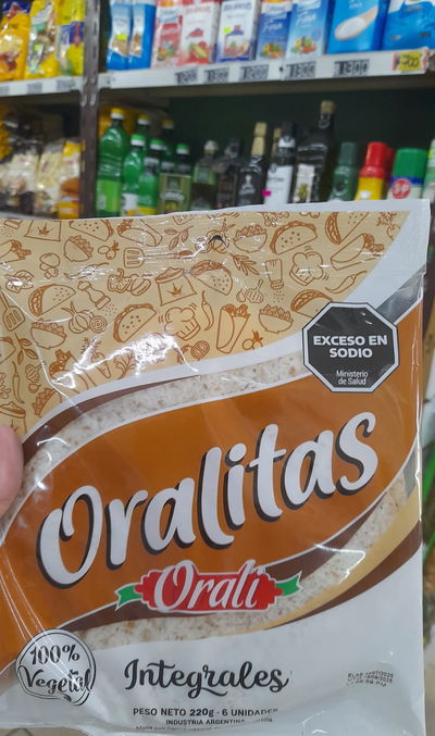 Oralí Oralitas Integrales x 6uni. 220g