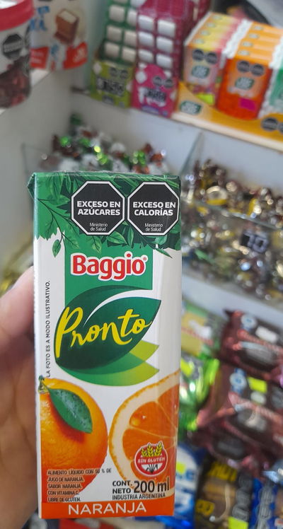 Baggio Pronto Jugo en Tetrabrick Naranja x 200ml