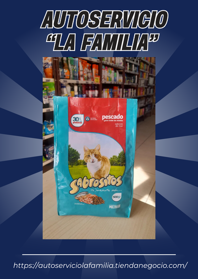 Promo Sabrosito Para Gatos Sabores de Mar x 500g