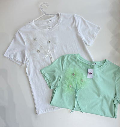 REMERA MCorta 3 Flores