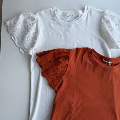 Remera manga bordadas PLUS