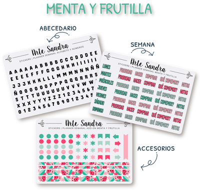 Stickers Para Journals y BUJO (3 Planchas)