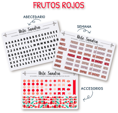 Stickers Para Journals y BUJO (3 Planchas)
