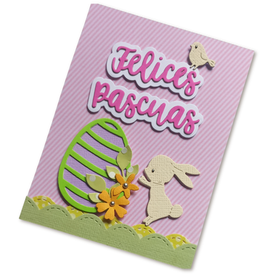 Troquel Felices Pascuas con Sombrita