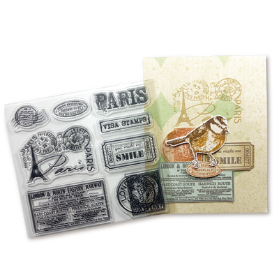 Set de Sellos Vintage Paris