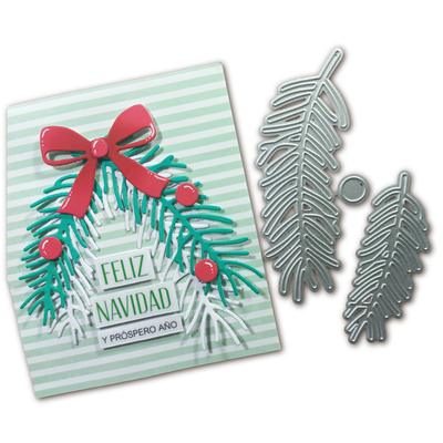 Set de Troqueles Ramitas de Navidad con Frutito