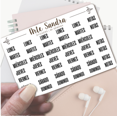 Stickers CRISTAL Mi Semana