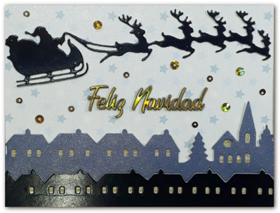 Troquel Trineo Papá Noel Navidad