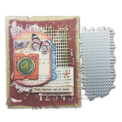 Troquel Trama Malla Rectangular