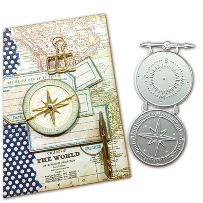 Troqueles Brújula Vintage | Scrapbooking y Journaling 