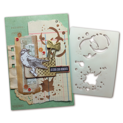 Stencil Manchas de Café