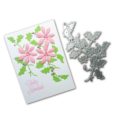 Troqueles Ramitas De Muérdago Navidad