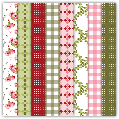 Set de 8 Papeles Picnic de Verano