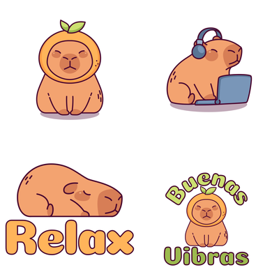 Stickers Capibara