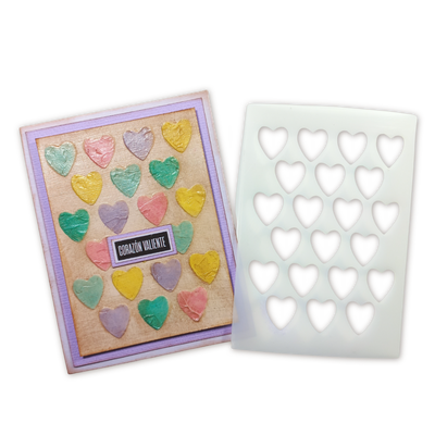 Stencil Corazoncitos