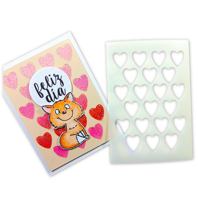 Stencil Corazoncitos
