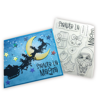 Set de Sellos Navidad Siente La Magia | Scrapbooking y Journaling