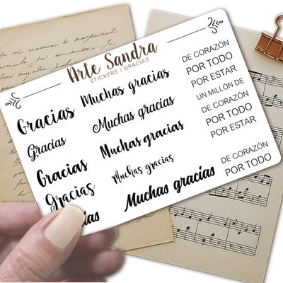 Stickers CRISTAL Gracias